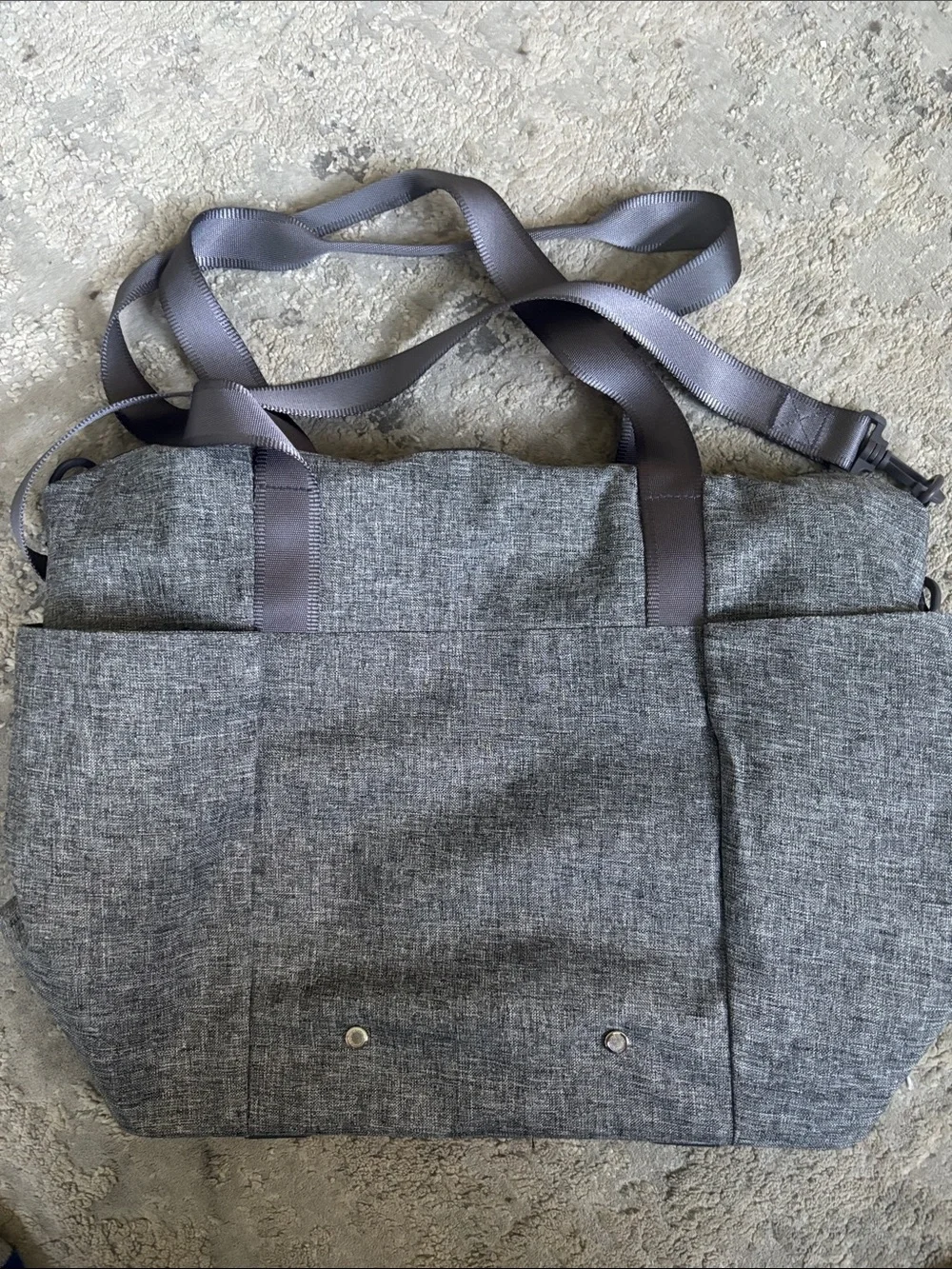 Vera Bradley Gray Duffel Tote Bag